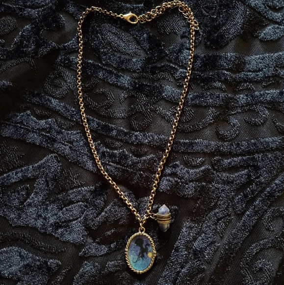 Dragon necklace with stone charm Dragon Stoner necklace - Picture 2 of 3